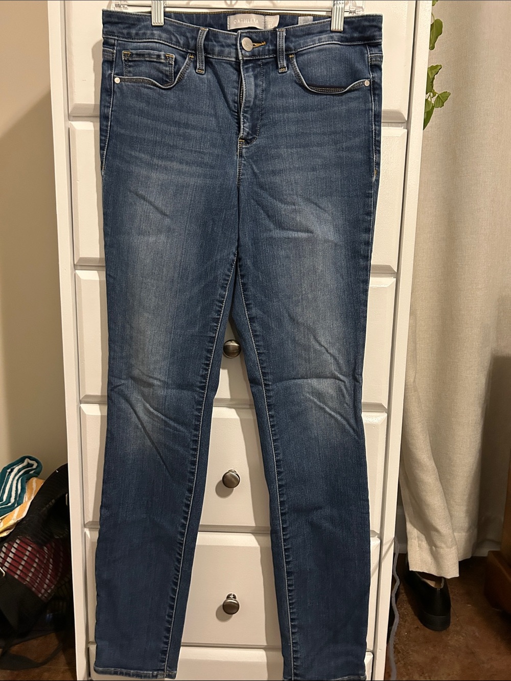 Athleta Dark Blue Stretch Skinny Jeans